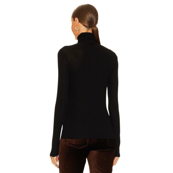 AGOLDE Pascale Turtleneck in Black Small Womens Long Sleeve Top - Picture 3 of 14